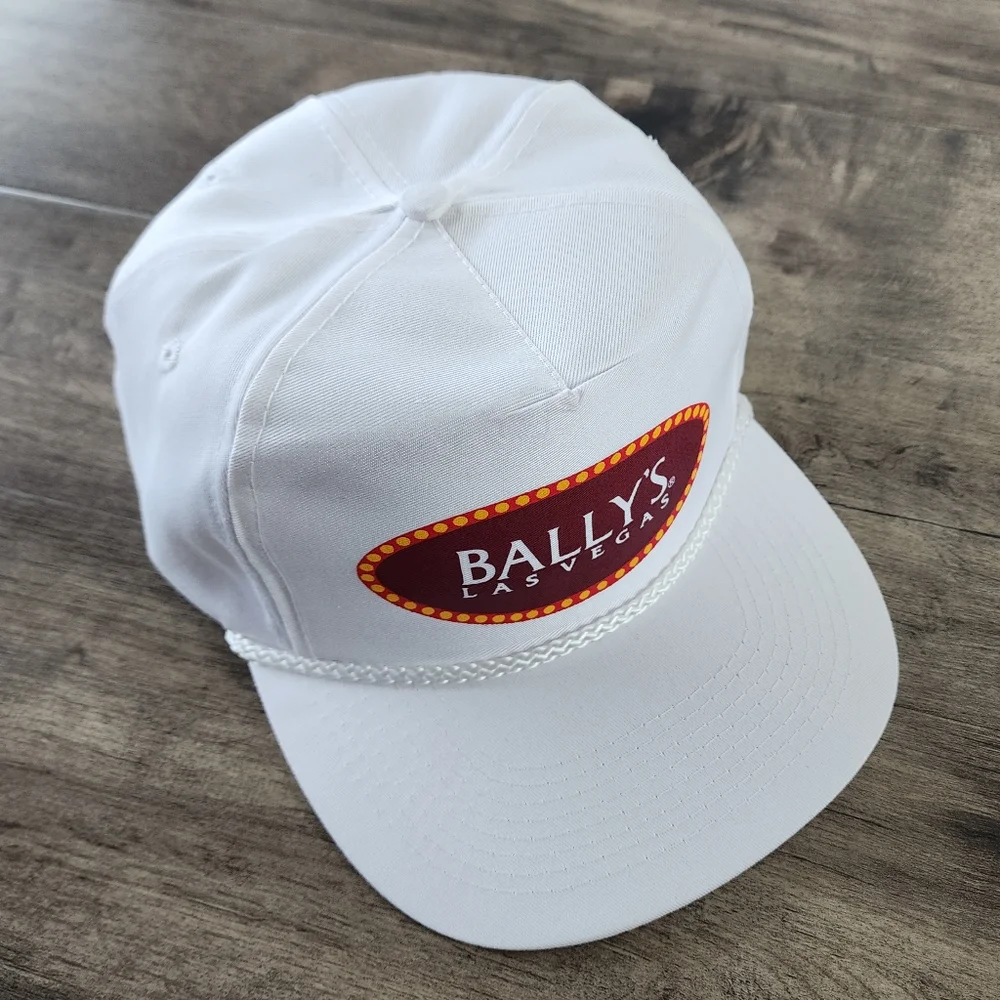 VTG Bally's Las Vegas White Snapback Hat OSFA